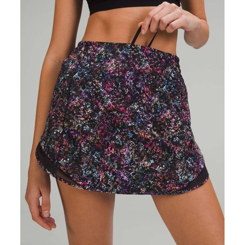Lululemon Pace Rival Skirt Size 16 Floral Multi Color Running Tennis Athletic